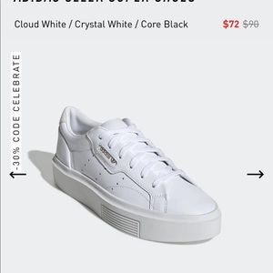 ADIDAS Sleek Super Shoe 7.5 - Women’s